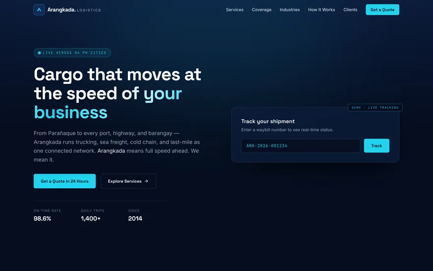 Arangkada Logistics demo