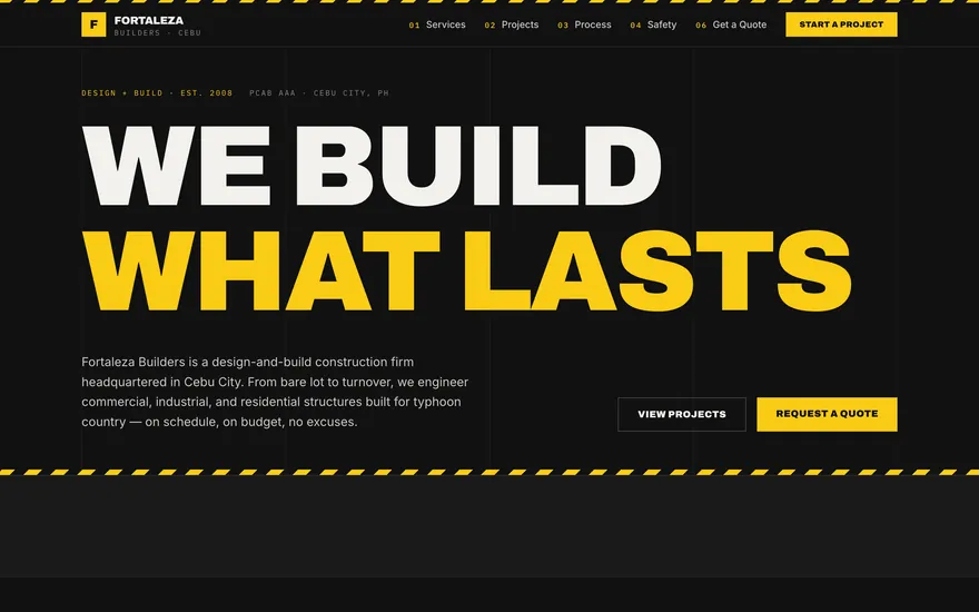 Fortaleza Builders demo