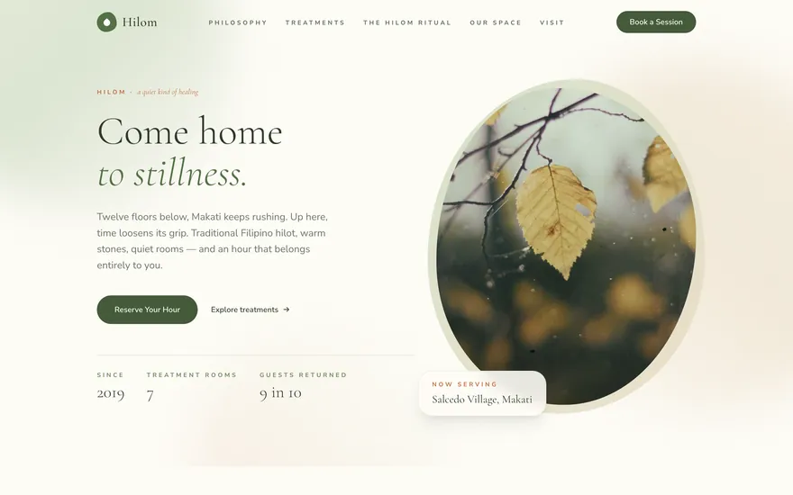 Hilom Wellness Spa demo