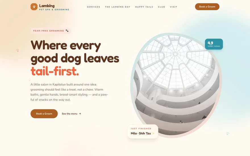 Lambíng Pet Spa demo